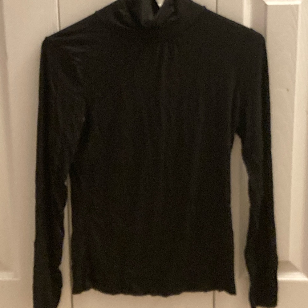 Ann Taylor Black Long Sleeve Turtleneck
